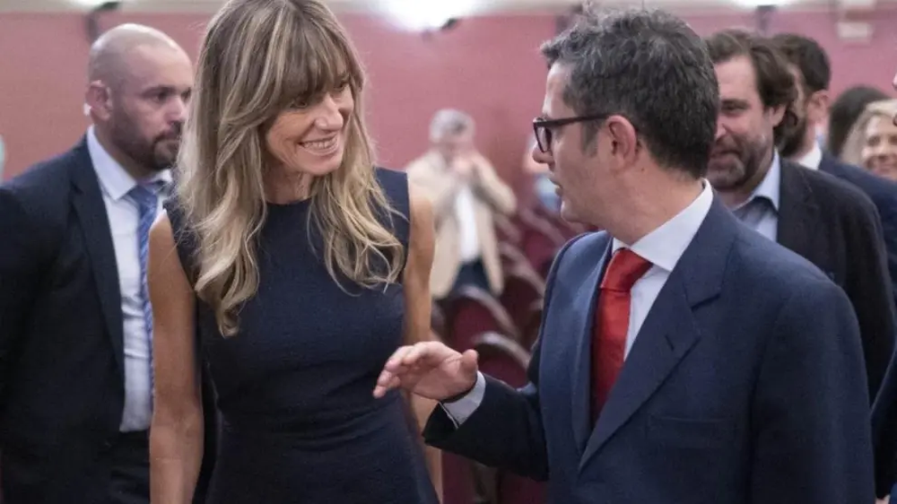 Begoña Gómez y Félix Bolaños. EUROPA PRESS