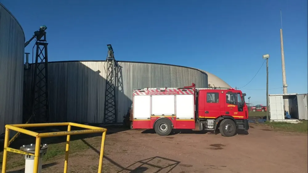 Biodigestor en el que fueron encontrados los cuerpos de los trabajadores de Estancias del Lago
