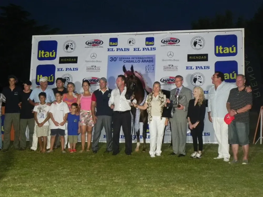 Las Rosas y Los Palmares (criador y expositor) celebraron juntos por el Campeón Padrillo