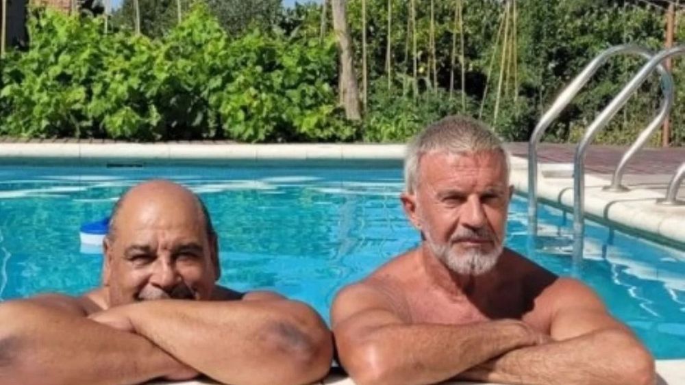 Roly Serrano y Osvaldo Laport