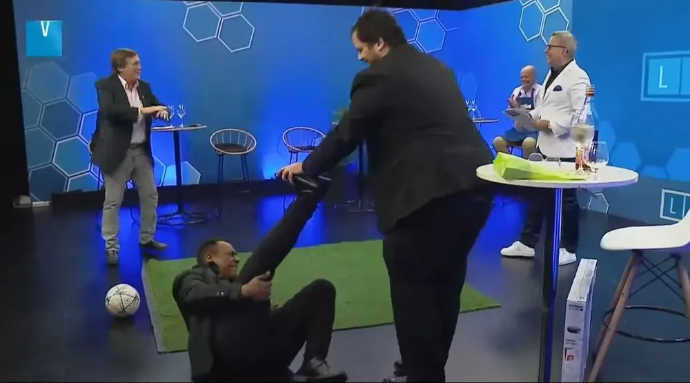 El momento de la lesión de Pérez al aire