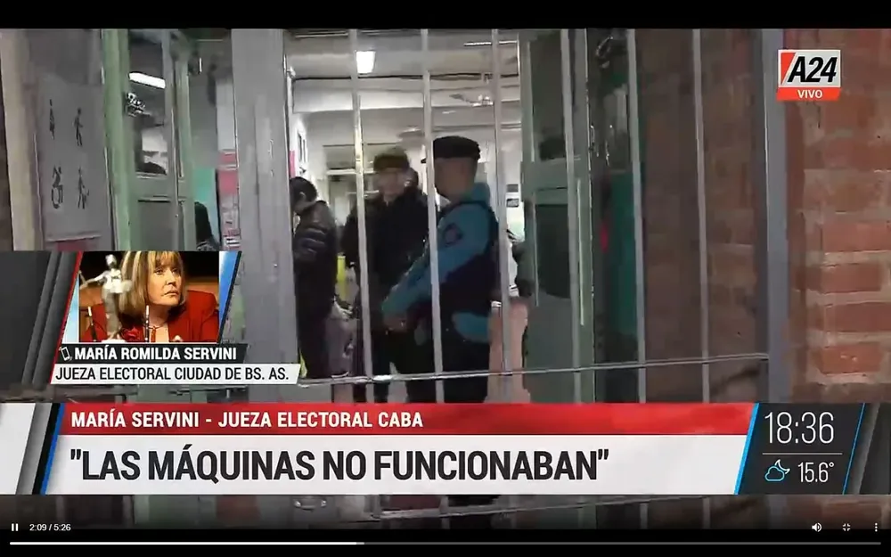 Jueza Servini explicó por qué hubo problemas en el voto electrónico en CABA