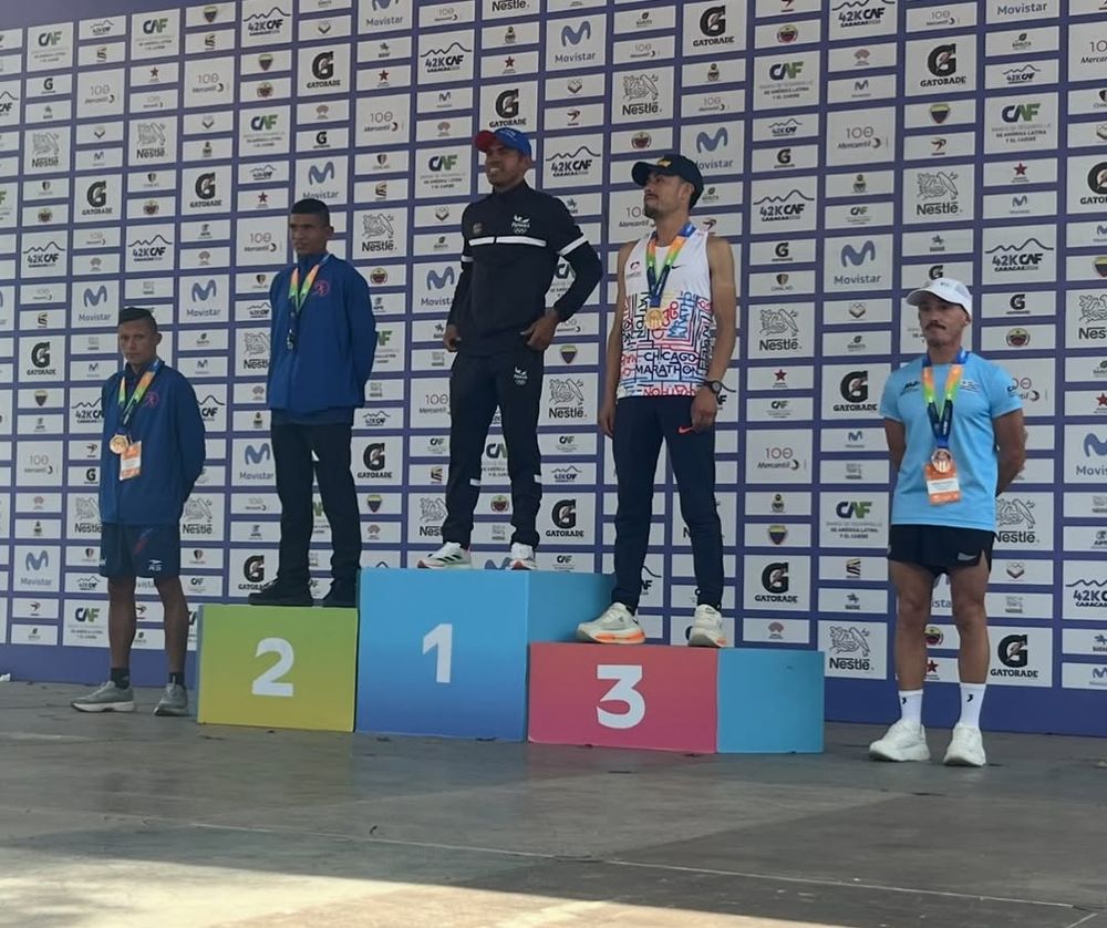 Nicolás Espinosa quinto en la maratón de Caracas