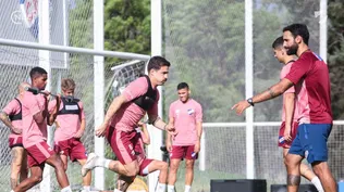 Neves en la práctica de este miércoles