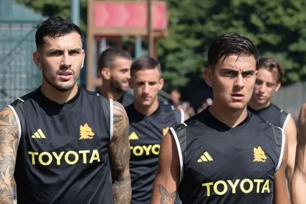 Entrenamiento de la Roma.