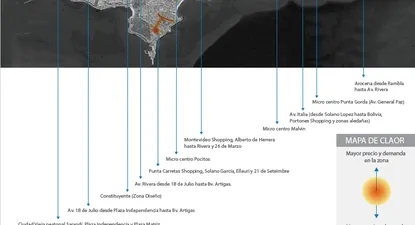 Mapa de calor. Gentileza de Sures Bienes Raíces