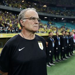 Marcelo Bielsa en Brasil vs Uruguay