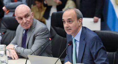 Torrendell junto a Espert en la Comisión de Presupuesto.