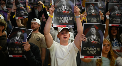 Acto de Turning Point en homenaje a Charlie Kirk en una universidad de Utah