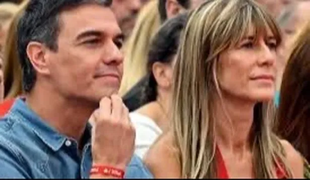 El presidente Pedro Sánchez y su esposa, Begoña Gómez.