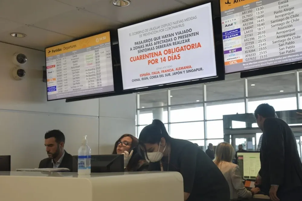 Así lucía el aeropuerto este lunes