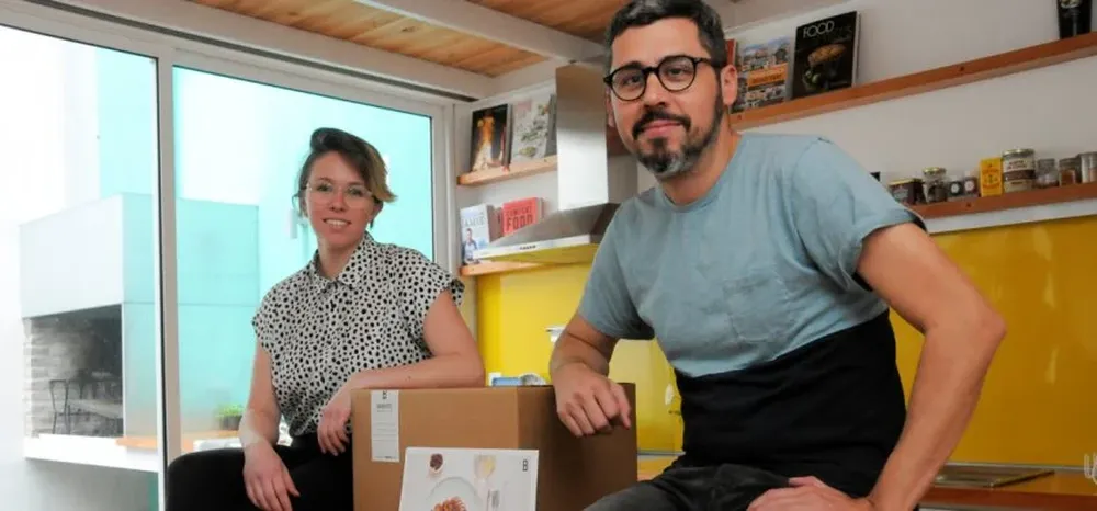 Martina Alonso (Banquete.uy) y Martín Larre (Inicia Ventures)