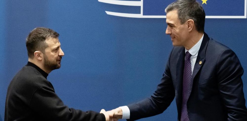 Pedro Sánchez y Volodimir Zelensky