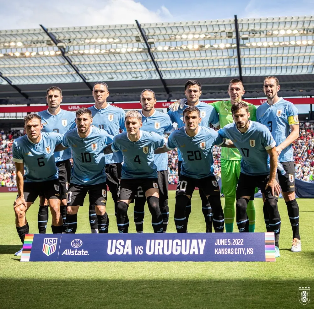 El equipo de Uruguay ente Estados Unidos