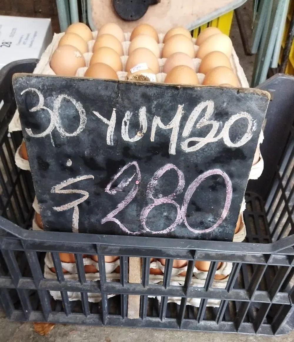 El precio en un almacén en camino Carrasco.
