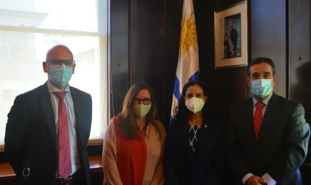 Alfonso Capurro, Ana Fostel, Azucena Arbeleche y Aldo Lema. (Foto archivo)