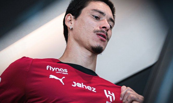 Darwin Núñez en el gimnasio de Al Hilal