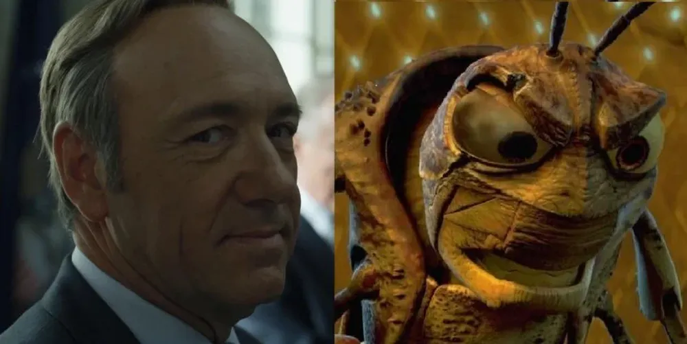 Kevin Spacey es la voz original de Hopper en la película de Pixar Bichos.