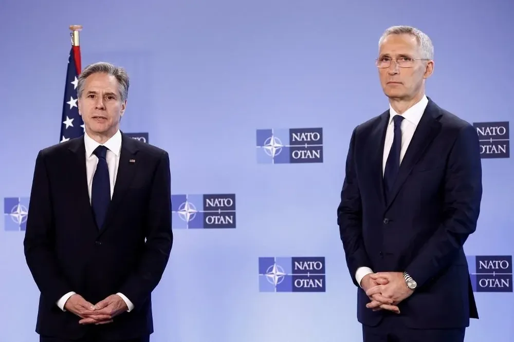 Anthony Blinken y Jens Stoltenberg