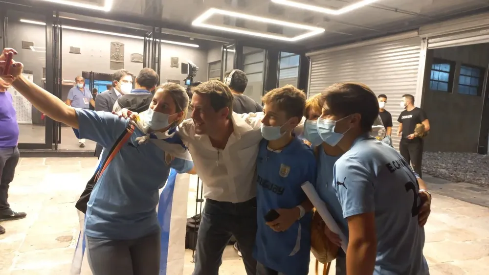 La selfie con el presidente