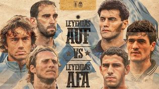 El anuncio del partido de Leyendas de Uruguay y Argentina