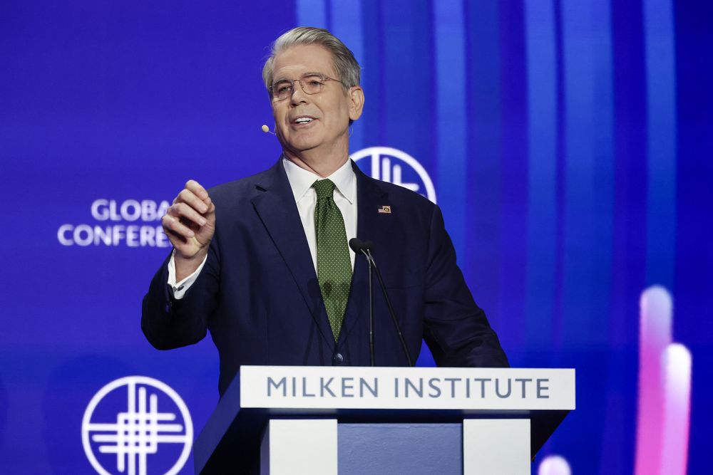 Scott Bessent en el Instituto Milken  5-5 - AFP.jpg