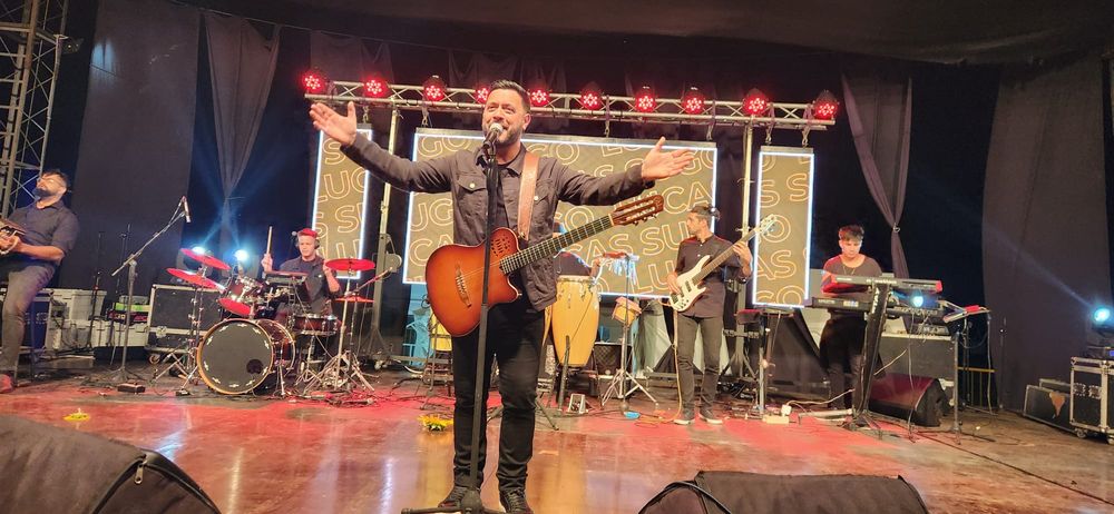 Expoactiva Nacional: Lucas Sugo durante su actuación, el año pasado.