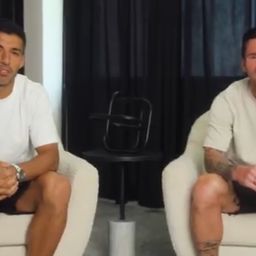 Luis Suárez y Lionel Messi anuncian el Deportivo LSM