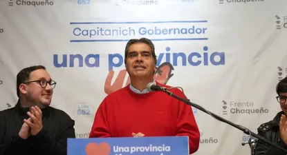 Capitanich en la conferencia de prensa tras conocerse los resultados