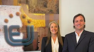 Facundo Márquez junto a Andrea Roth