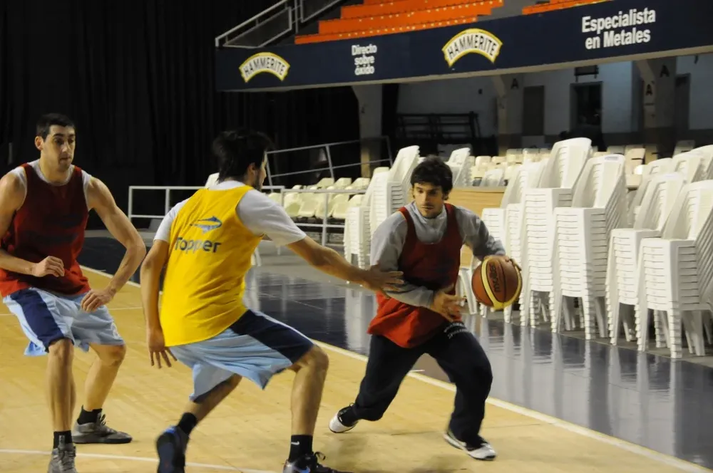 Mathías Calfani, Joaquín Osimani y Leandro García Morales