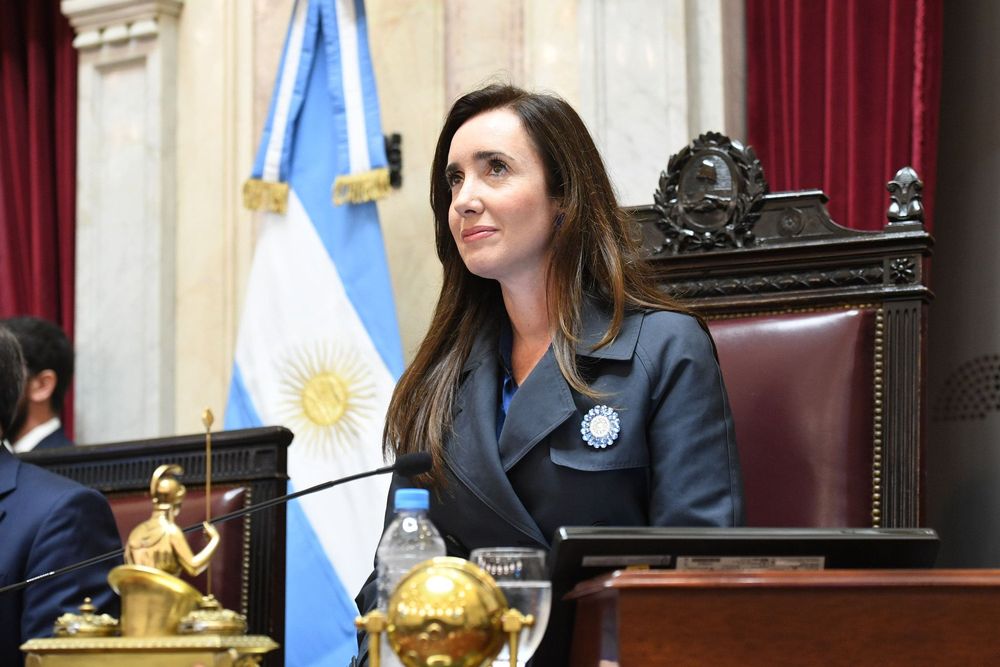 La vicepresidenta argentina, Victoria Villarruel