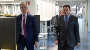 El secretario de Educación, Carlos Torrendell, con Héctor Masoero, presidente y rector honorario de la UADE