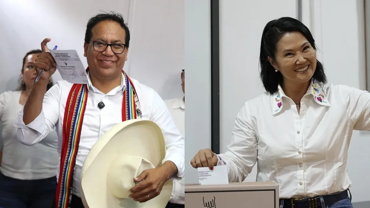Elecciones en Perú: el país en suspenso con Sánchez y Fujimo
