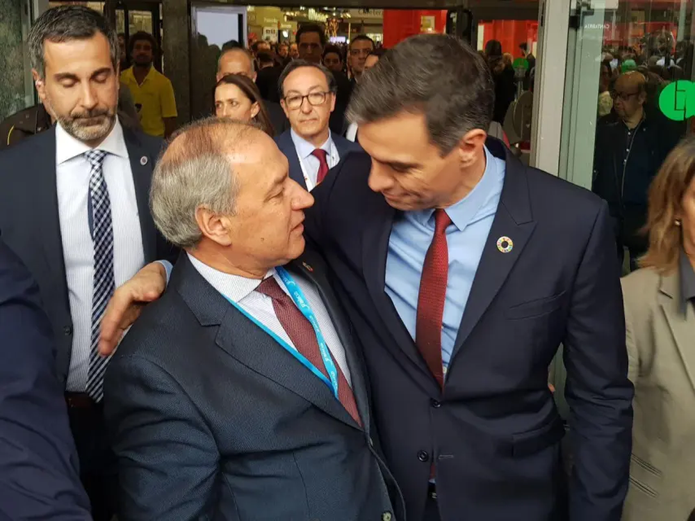 José Tomé, hombre fuerte del PSOE en Lugo con el presidente Pedro Sánchez.