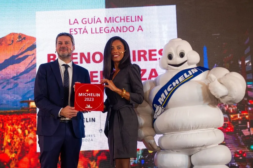 Matías Lammens en el anunció oficial de la Guía MIchelin