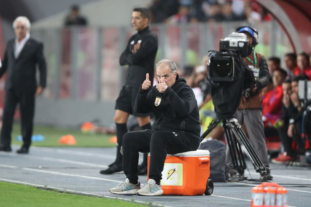 Marcelo Bielsa, técnico de la selección de Uruguay