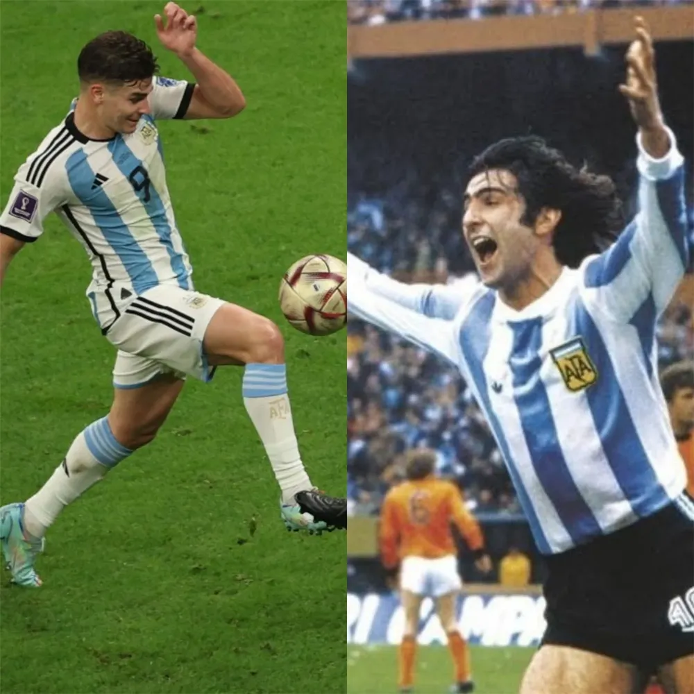 ¿El gol de Julián Álvarez, un calco del de Kempes en 1978?