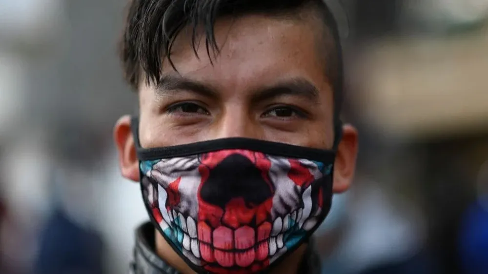 Los manifestantes marcharon a pesar de las preocupaciones por la pandemia.