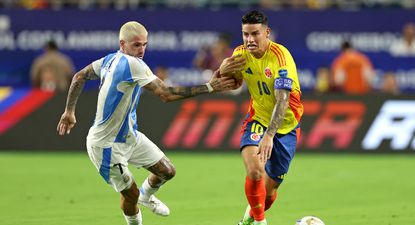 Rodrigo De Paul y James Rodríguez