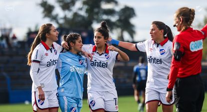El festejo de Nacional tras el triunfo en la primera fecha