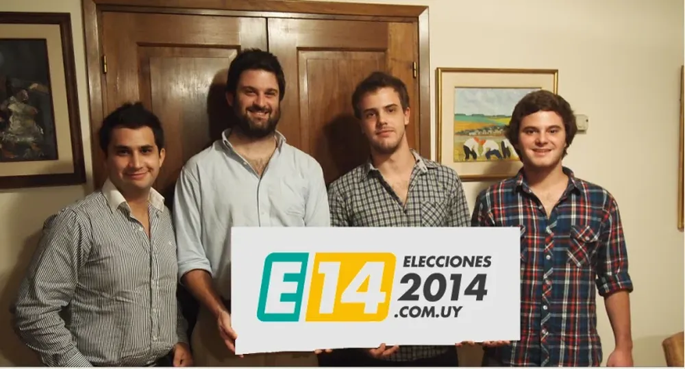 Nicolas Moreira, Mateo Bervejillo, Ramiro Baluga y Francisco Regusci
