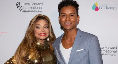 La Toya Jackson, hermana de Michael, junto a su sobrino Jafaar Jackson en 2019