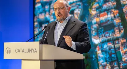 El presidente del PP en Catalunya y candidato a las próximas elecciones catalanas, Alejandro Fernández,