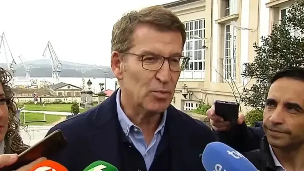 El presidente del PP, Alberto Núñez Feijóo