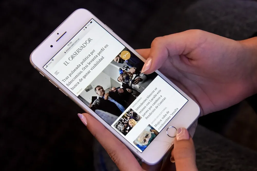 Cuando un celular salió en la portada