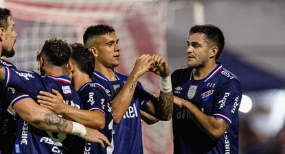 Julián Millán celebra su gol contra Progreso