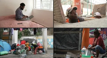 Mal pagos y en ocasiones sin posibilidad de pagar una pensión, la mayoría de los haitianos trabajan en la construcción y el comercio.