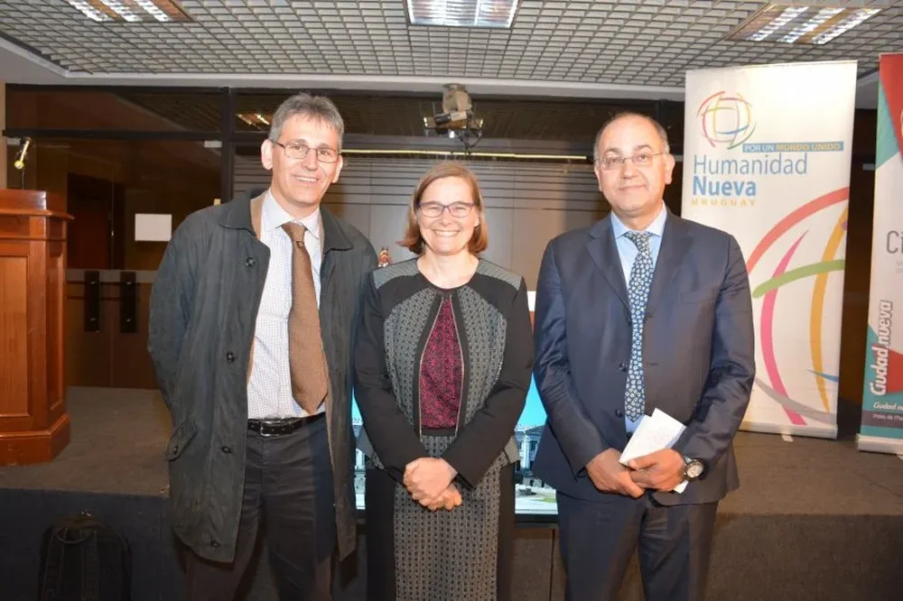 Luca Crivelli, Anouk Grevin y Luigino Bruni