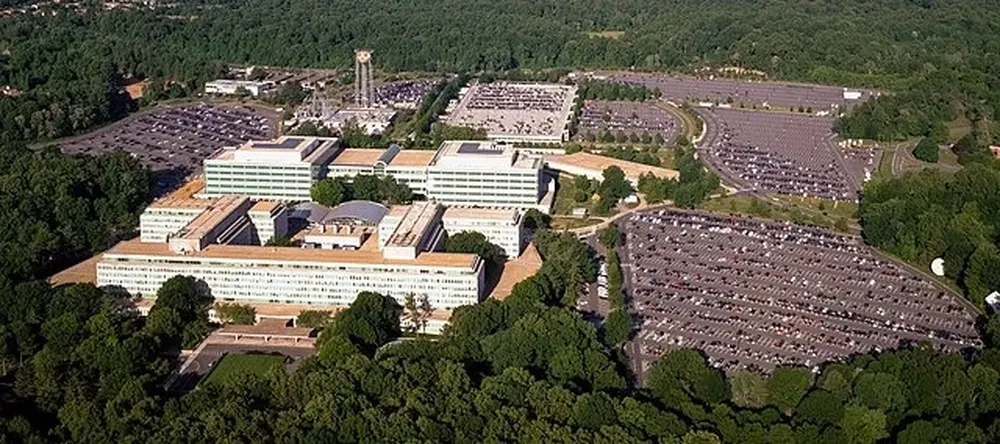 Vista aérea del cuartel central de la CIA, en Langley, Virginia, Estados Unidos.